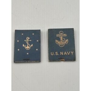 Vintage WWII US Navy Matchbook Lot Of 2